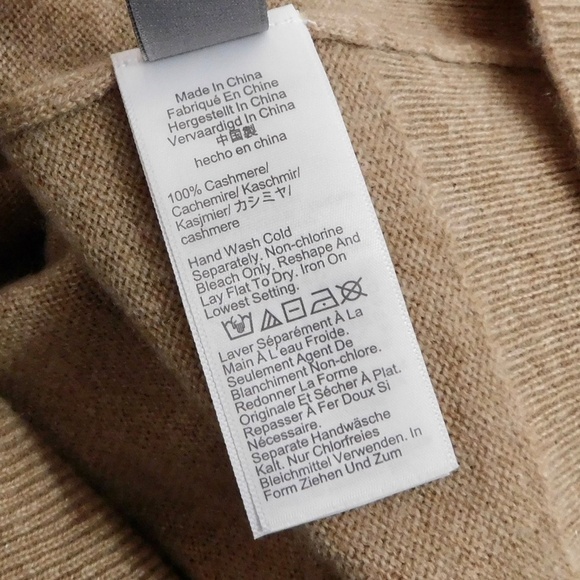 J. CREW Cashmere Classic Fit Crewneck Sweater Heathered Camel Crew Neck X-Large - Picture 13 of 15